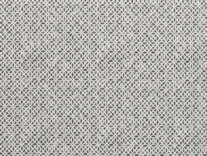 Ivory Charcoal Grey Small Print Geometric Upholstery Drapery Fabric
