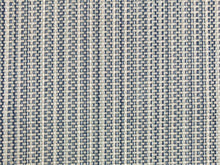 Load image into Gallery viewer, 1.75 Yds Designer Water &amp; Stain Resistant Belgian Linen Denim Blue Seafoam Aqua Cream MCM Upholstery Drapery Fabric