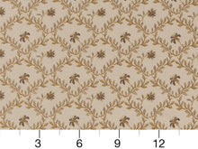 Load image into Gallery viewer, Heavy Duty Floral Brocade Beige Gold Ivory Brown Upholstery Drapery Fabric