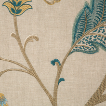 Load image into Gallery viewer, Lee Jofa Aston Embroidery Fabric / Teal