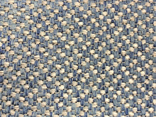 Load image into Gallery viewer, 2 Yds Min Designer Woven MCM Mid Century Modern Tweed Navy Blue Charcoal Gray Black Upholstery Fabric ETX-Empire