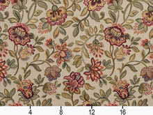 Load image into Gallery viewer, Heavy Duty Floral Botanical Tapestry Burgundy Peach Navy Blue Green Pink Upholstery Fabric