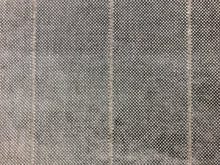 Load image into Gallery viewer, Designer Water &amp; Stain Resistant Woven Grey Stripe MCM Mid Century Modern Chenille Upholstery Fabric