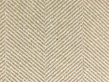 Load image into Gallery viewer, Kravet Design Beige Cream Herringbone Tweed Crypton Chevron Water &amp; Stain Resistant Geometric Mid Century Modern Upholstery Fabric