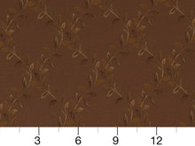 Load image into Gallery viewer, Heavy Duty Leaf Brocade Brown Beige Gold Green Upholstery Drapery Fabric