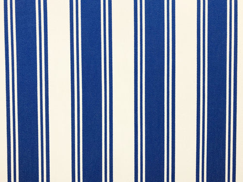 Robert Allen Ocean Ash Chenille Gray Blue Stripe Fabric by the