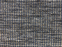 Load image into Gallery viewer, Designer Water &amp; Stain Resistant Woven Navy Blue Brown Beige Cream Tweed MCM Mid Century Modern Upholstery Fabric