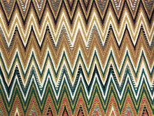 Load image into Gallery viewer, Missoni Vitim 164 Green Red Beige Mustard Chevron Geometric Upholstery Fabric