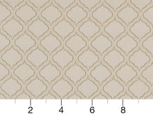 Load image into Gallery viewer, Beige Trellis Diamond Upholstery Drapery Fabric