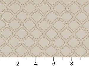 Beige Trellis Diamond Upholstery Drapery Fabric