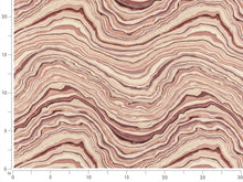 Load image into Gallery viewer, Heavy Duty Cream Purple Mauve Taupe Geode Abstract Upholstery Drapery Fabric