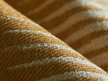 Load image into Gallery viewer, Indoor Outdoor Water &amp; Stain Resistant Ethnic Geometric Mustard Gold Beige Chenille Upholstery Fabric