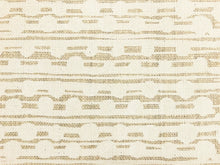 Load image into Gallery viewer, Caroline Cecil Gamal White Beige Natural Ethnic Tribal Abstract Geometric Belgian Linen Upholstery Drapery Fabric