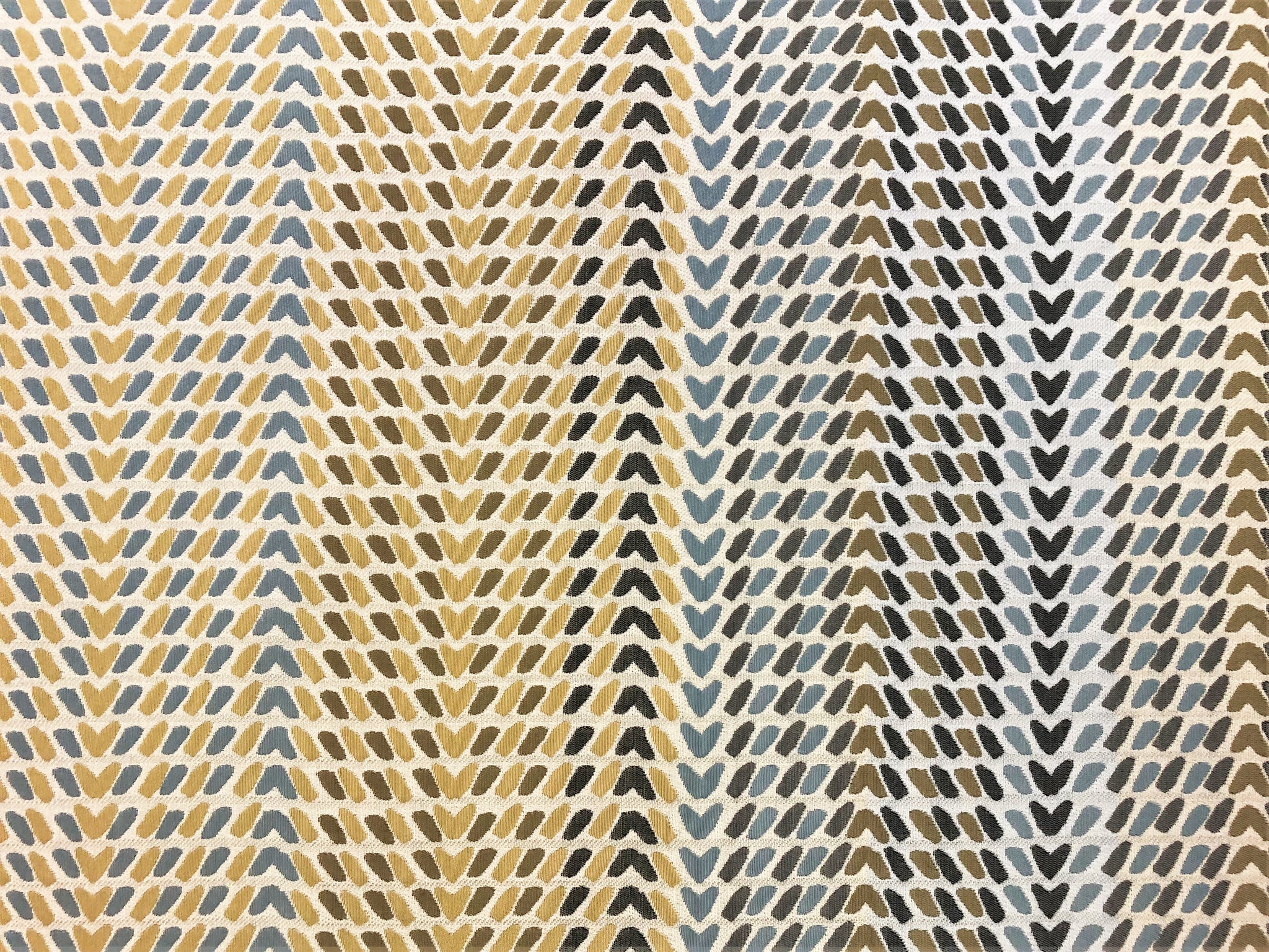 Gold, Brown & Olive Green Stripe Denim Fabric - By The Yard – In-Weave  Fabric