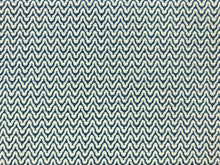 Load image into Gallery viewer, Designer Woven Small Scale Geometric Cream Navy Blue Upholstery Fabric