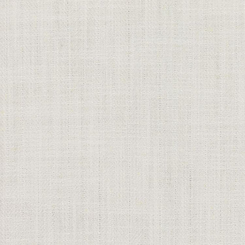 Barrister White  Upholstery Minimalist Linen Poly Fabric / Snow