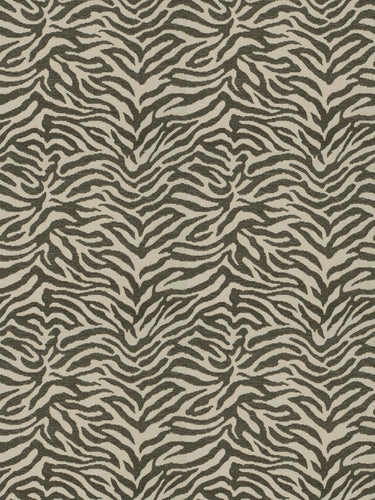 Fabricut Zebra Tailed Chenille Animal Upholstery Fabric / Stone