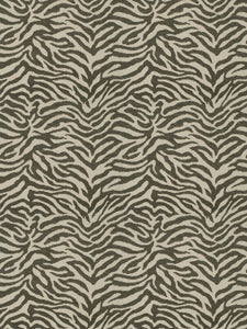 Fabricut Zebra Tailed Chenille Animal Upholstery Fabric / Stone