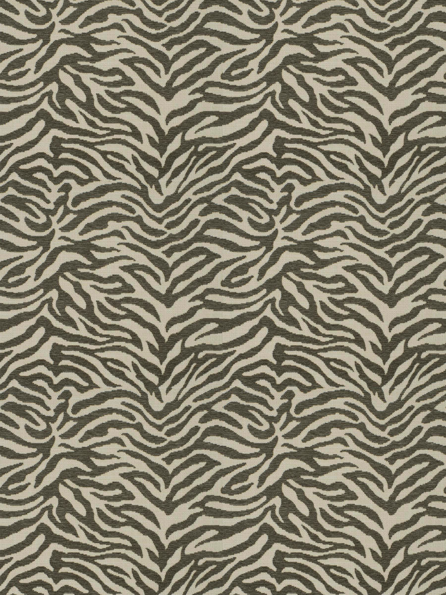 Fabricut Zebra Tailed Chenille Animal Upholstery Fabric / Stone