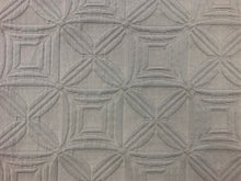 Load image into Gallery viewer, Designer Geometric Gray Grey Matelasse Upholstery Drapery Fabric