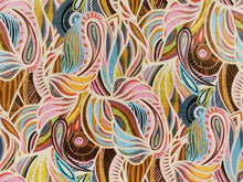 Load image into Gallery viewer, Designer Blue Mustard Gold Green Pink Beige Red Abstract Art Deco Velvet Upholstery Fabric