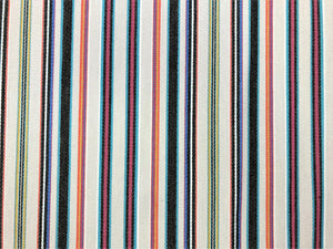 Designer Indoor Outdoor Water & Stain Resistant Beige Coral Charcoal Black Pink Teal Stripe Upholstery Fabric