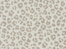 Load image into Gallery viewer, Linen Rayon Cheetah Leopard Animal Print Beige Taupe Off White Drapery Fabric