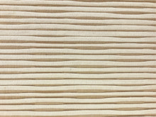 Load image into Gallery viewer, Designer Water &amp; Stain Resistant Beige Taupe Pleated Abstract Neutral Upholstery Fabric