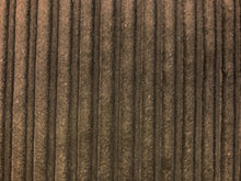 Load image into Gallery viewer, Designer Brown Cotton Water &amp; Stain Resistant Stripe Velvet Upholstery Fabric