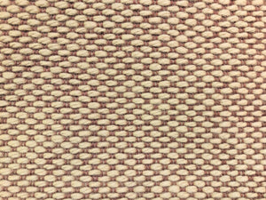 Beige Terracotta Clay Woven Textured Rustic Small Scale Check Water Resistant Upholstery Fabric