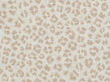 Load image into Gallery viewer, Linen Rayon Cheetah Leopard Animal Print Cream Off White Ivory Drapery Fabric
