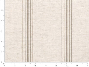 Crypton Water & Stain Resistant Nautical Stripe Off White Taupe Upholstery Fabric