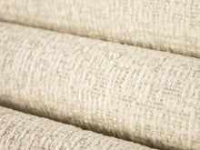 Load image into Gallery viewer, Crypton Water &amp; Stain Resistant MCM Mid Century Modern Tweed Stripe Velveteen Ivory Off White Upholstery Fabric RMC-WCII