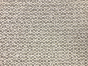 Designer Nubby Small Scale Gray Grey Ivory Neutral MCM Mid Century Modern Upholstery Fabric