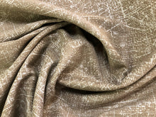 Load image into Gallery viewer, Designer Abstract Water Resistant Beige Gray Mid Century Modern Upholstery Fabric