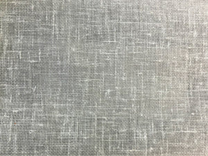 118" Wide Designer Linen Poly Sheer Textured Drapery Fabric for Window Treatments Light Gray Grey / Smoke Dove Ash Charcoal