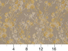 Load image into Gallery viewer, Heavy Duty Floral Tapestry Abstract Mustard Yellow Greige Ivory Upholstery Fabric