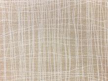 Load image into Gallery viewer, Designer Taupe Beige Off White Abstract MCM Mid Century Modern Upholstery Drapery Fabric