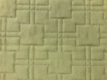 Load image into Gallery viewer, Designer Artichoke Green Geometric Abstract Quilted Matelasse Upholstery Fabric
