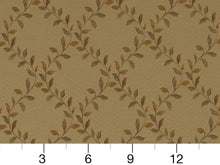 Load image into Gallery viewer, Heavy Duty Leaf Brocade Green Beige Gold Brown Upholstery Drapery Fabric