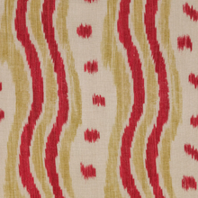 Load image into Gallery viewer, Lee Jofa Ikat Stripe Fabric / Red/Green