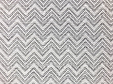 Load image into Gallery viewer, Designer Heavy Duty Gray Grey Herringbone Geometric Chevron MCM Mid Century Modern Upholstery Fabric