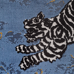 Lee Jofa Bongol Velvet Fabric / Sapphire