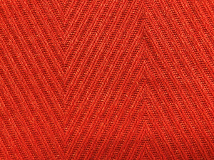 Kravet New Direction Vermillion Herringbone Chevron Geometric Orange Linen Cotton Drapery Upholstery Fabric