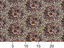 Load image into Gallery viewer, Heavy Duty Victorian Floral Tapestry Pink Magenta Dark Navy Blue Green Cream Beige Upholstery Fabric