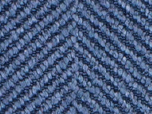 Load image into Gallery viewer, Crypton French Blue MCM Herringbone Upholstery Fabric