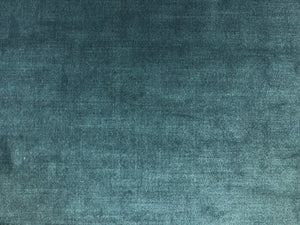 Designer Teal Blue Velvet Upholstery Fabric