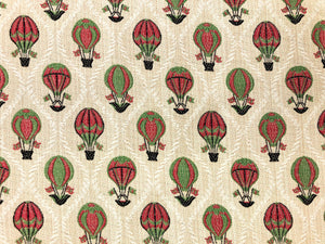 Lee Jofa Indianola Weave Pink Green Beige Hot Air Balloon Upholstery Drapery Fabric