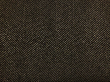 Load image into Gallery viewer, Westbury Textiles Beaumont Herringbone Charcoal Brown Geometric Mid Century Modern Stain Repellent Upholstery Fabric