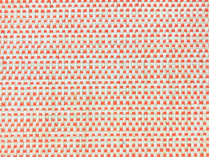 Manuel Canovas Cowtan & Tout Lipari Orange Cream Indoor Outdoor Basketweave Upholstery Fabric
